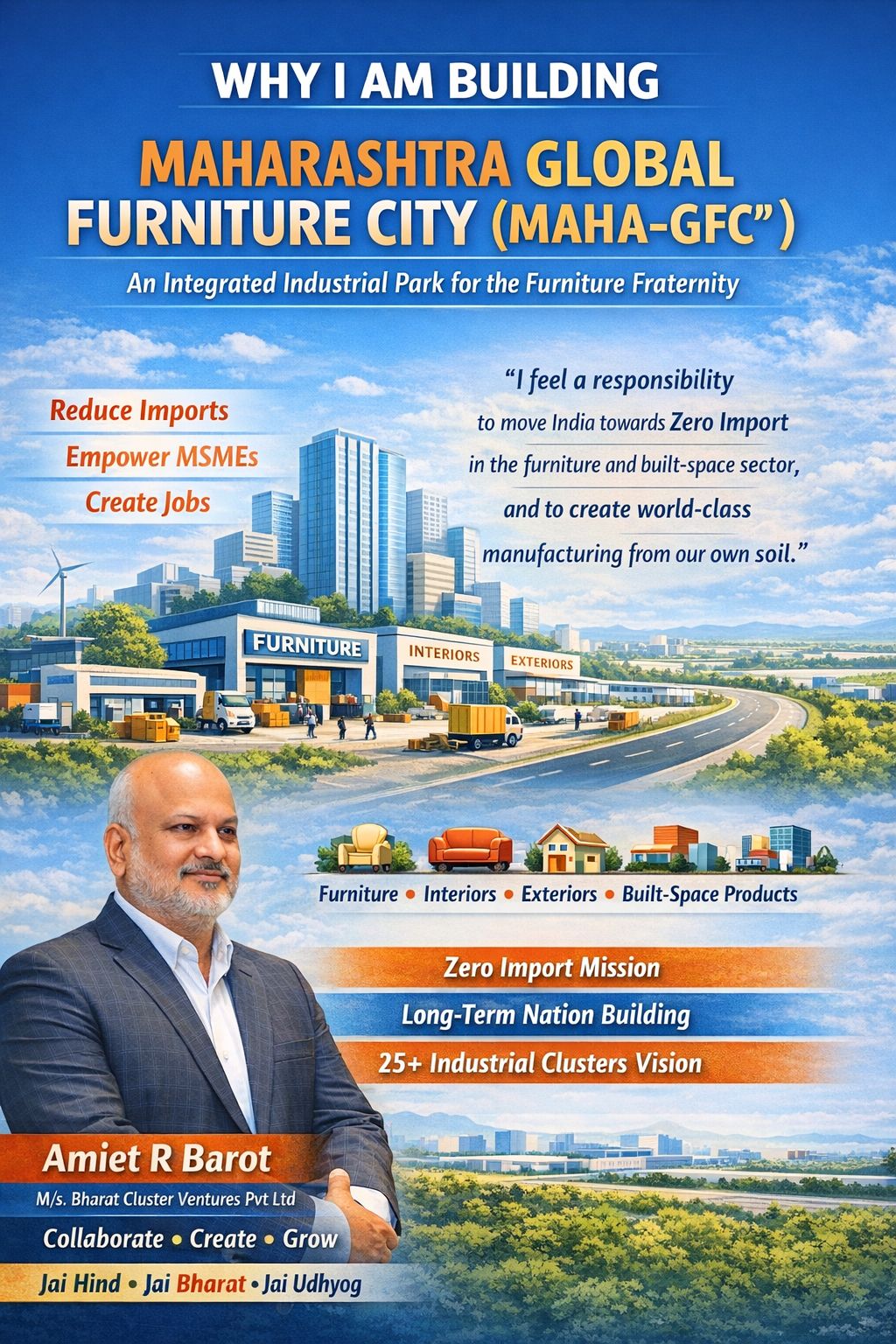 Why I Am (Bharat Cluster Ventures Private Limited) Building Integrated Industrial Park For The Furniture Frate