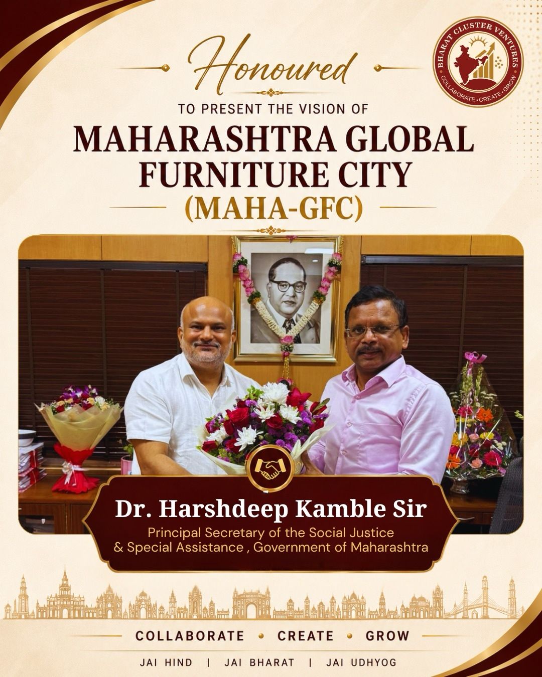 On 18.05.2026, I had the privilege of meeting Shri Dr. Harshadeep Kamble (IAS), Hon’ble Principal Secretary, S