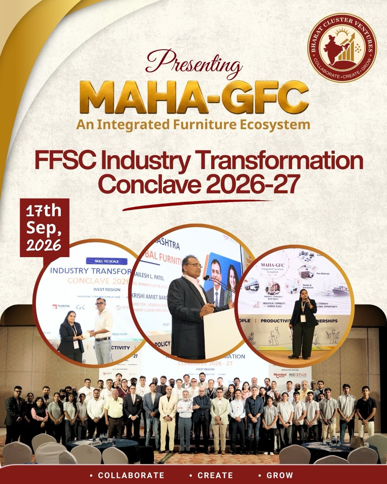 Proud to have presented the vision for Maharashtra Global Furniture City (MAHA-GFC) by Bharat Cluster Ventures
