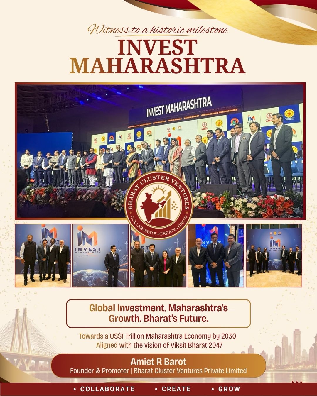 Maharashtra welcomes the world—with opportunity, ambition and a spirit of partnership. Yesterday, 1 October 20